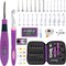 Light Up Crochet Hook Set with 24 Tips & Digital Counter - 24 Size with Light and Digital